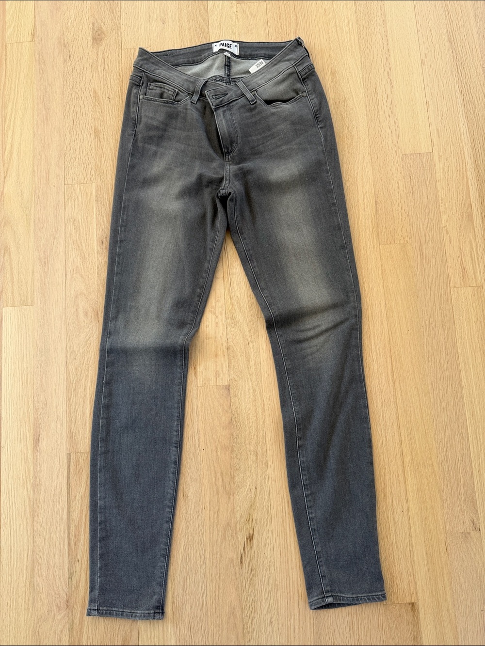 PAIGE “verdugo ultra skinny” Women's Charcoal Grey Skinny Jeans
